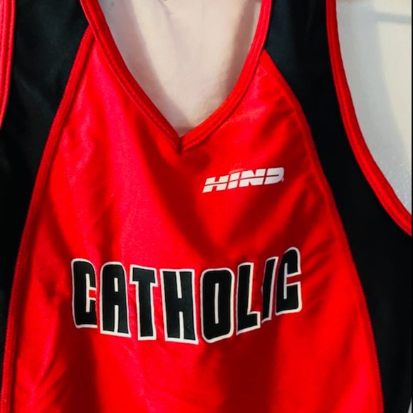 Catholic University Women's Cross-Country Jersey (Small)  HIND Red & Black - Picture 2 of 4